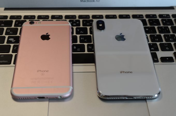 iPhone6s(docomo)→iPhoneX(SIMフリー版)へ機種変更