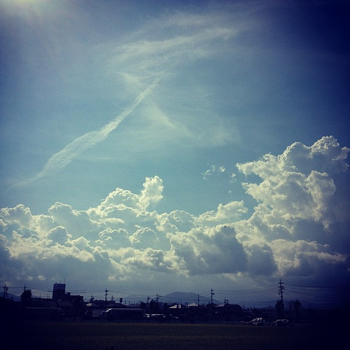 ラピュタに出て来そうな雲